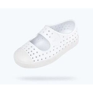 Native Shoes Juniper Mary Jane White Sugarlite EVA Kids Shoes Size C6